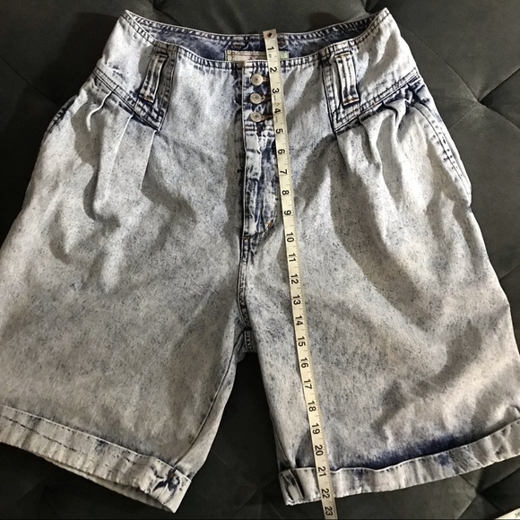 Jordache studio acid wash denim high waist shorts 9/10 - Picture 4 of 8